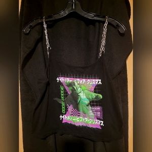 Oogie NBC Chain Strap Crop Tank